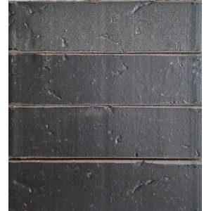 Клинкерный кирпич черный графит Базальт 6 Рустика эконом 250x120x65, Керамейя