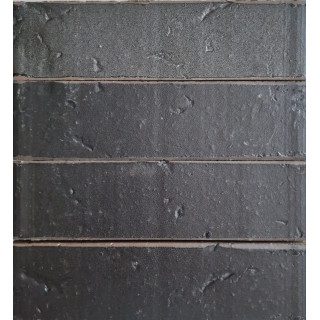 Клинкерный кирпич черный графит Базальт 6 Рустика эконом 250x120x65, Керамейя
